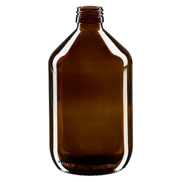 500 ml medicinflaska brun, utan lock PP28 ApoGlas 500 ml medicinflaska brun, utan lock PP28 ApoGlas