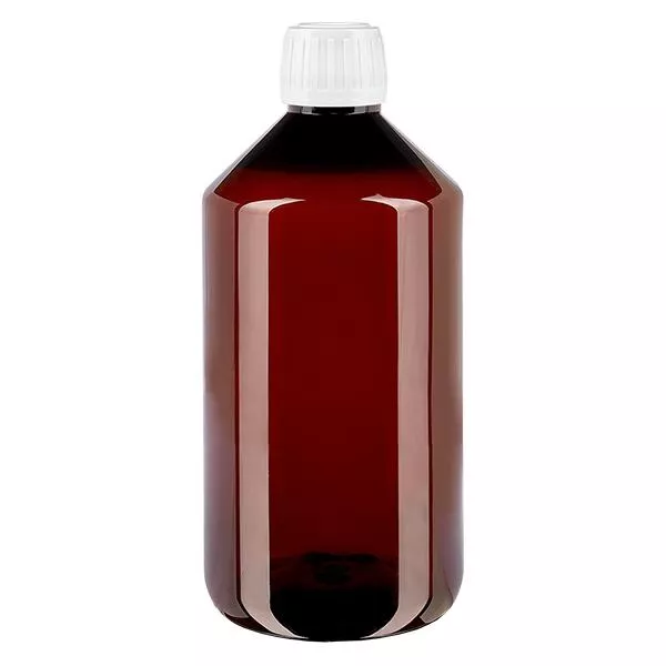 PET-flaska 750 ml med vit standardförslutning PET-flaska 750 ml med vit standardförslutning