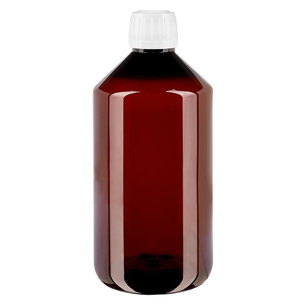 PET-flaska 750 ml med vit standardförslutning PET-flaska 750 ml med vit standardförslutning