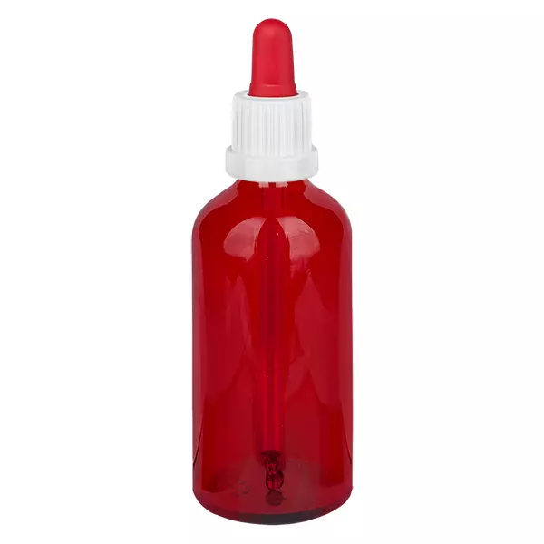 100 ml pipettflaska vit/röd med säkerhetsförslutning RedLine UT18/100 100 ml pipettflaska vit/röd med säkerhetsförslutning RedLine UT18/100