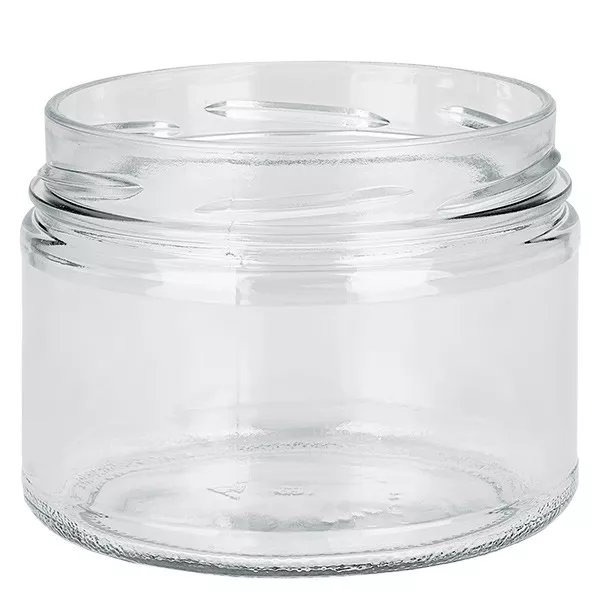 Glasburk 540ml klar, utan lock, tråd TO100 Glasburk 540ml klar, utan lock, tråd TO100