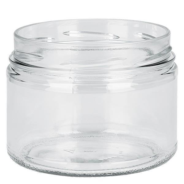 Glasburk 540ml klar, utan lock, tråd TO100 Glasburk 540ml klar, utan lock, tråd TO100