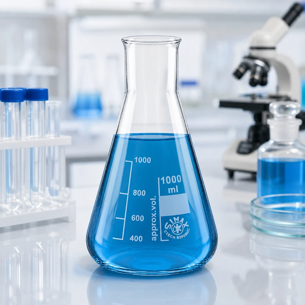 Erlenmeyerkolv 1000ml bred hals Erlenmeyerkolv 1000ml bred hals