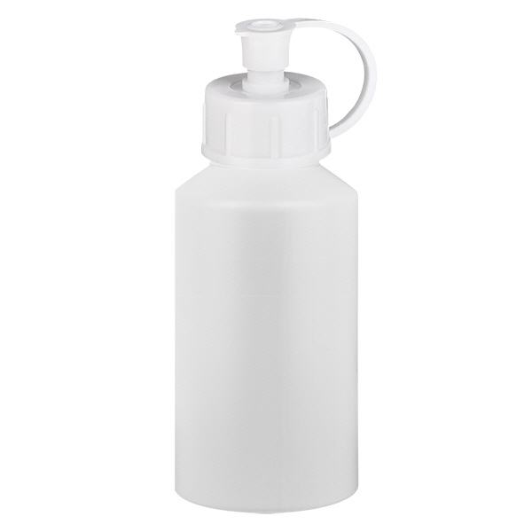 Apoteksflaska HDPE 50ml vit med spraylock Apoteksflaska HDPE 50ml vit med spraylock