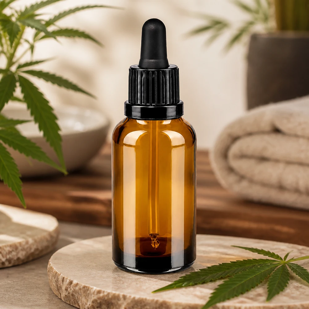 30 ml pipettflaska svart med tamperförslutning BrownLine UT18/30 Högkvalitativ 30 ml droppflaska tillverkad av UV-skyddande bärnstensfärgat glas med exakt doseringspipett