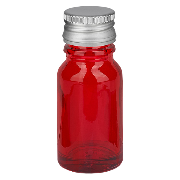 10ml flaska 11mm skruvkork Alu-Silver Standard RedLine UT18/10