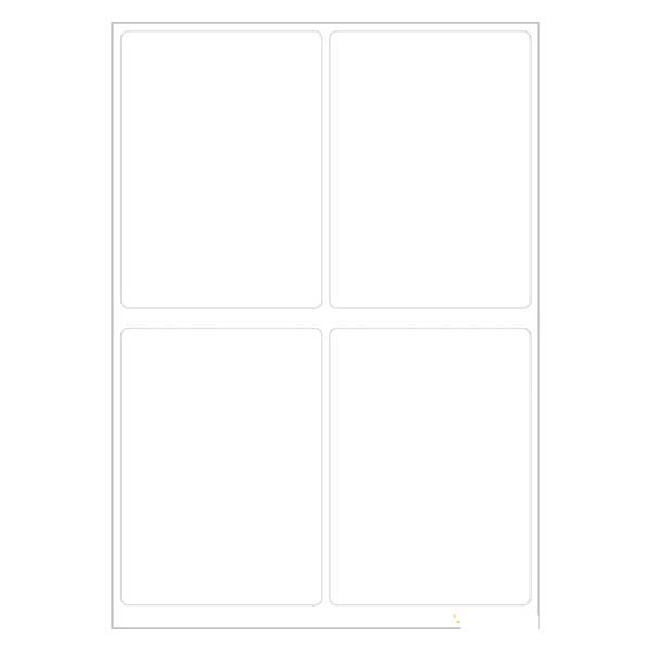 Universella etiketter vit (24 klistermärken) 40x55mm Universella etiketter vit (24 klistermärken) 40x55mm