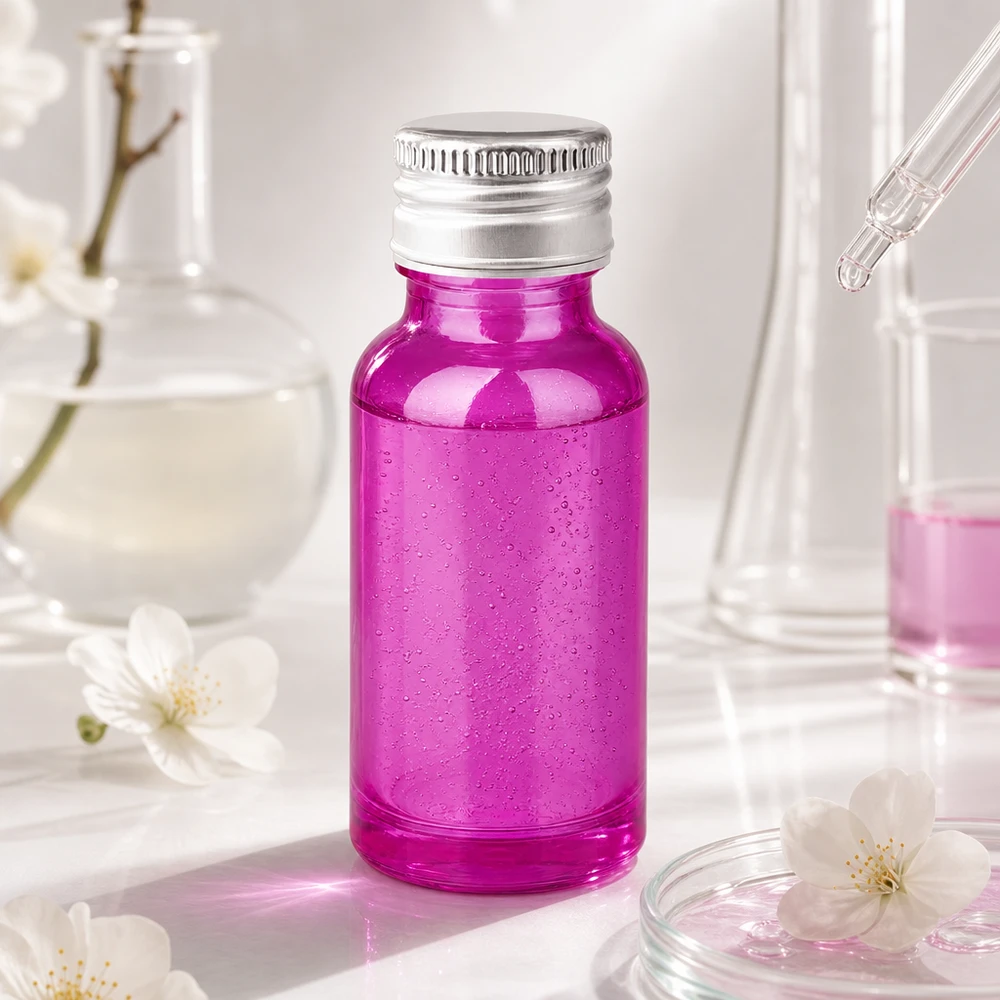 20ml flaska 11mm skruvkork aluminium-silver standard PurpleLine.UT18/20 20 ml glasflaska med blank lila yta och robust aluminiumlock för laboratoriebruk
