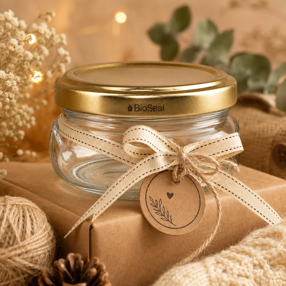 120 ml terrinburk med UNiTWIST BioSeal-lock i guld