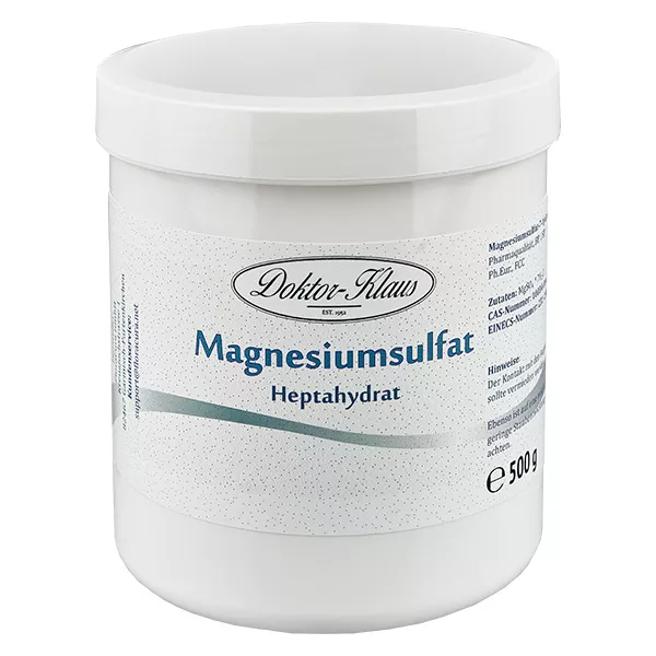 Magnesiumsulfat (7-hydrat) 500g Doktor-Klaus Magnesiumsulfat (7-hydrat) 500g Doktor-Klaus