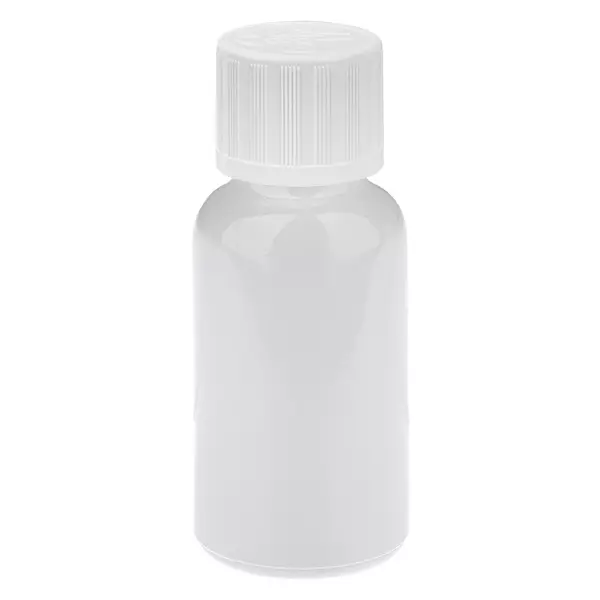 20 ml droppflaska 1,2 mm vit standardkork barnsäker WhiteLine UT18/20 20 ml droppflaska 1,2 mm vit standardkork barnsäker WhiteLine UT18/20