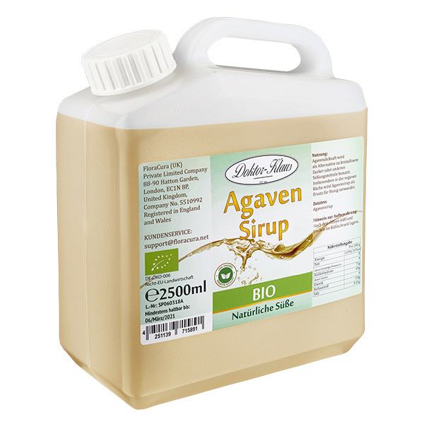 Agave sirap (sirap) ekologisk 2500ml Doktor-Klaus Agave sirap (sirap) ekologisk 2500ml Doktor-Klaus