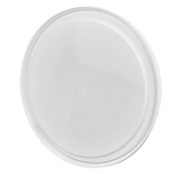 Vitt lock, för 1-liters hink av polypropenplast Vitt lock, för 1-liters hink av polypropenplast