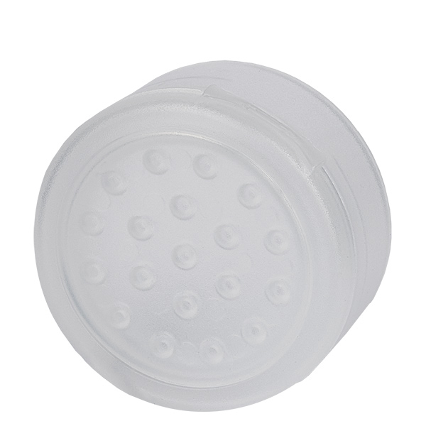 Lock till salt-/kryddburk med ströinsats vit