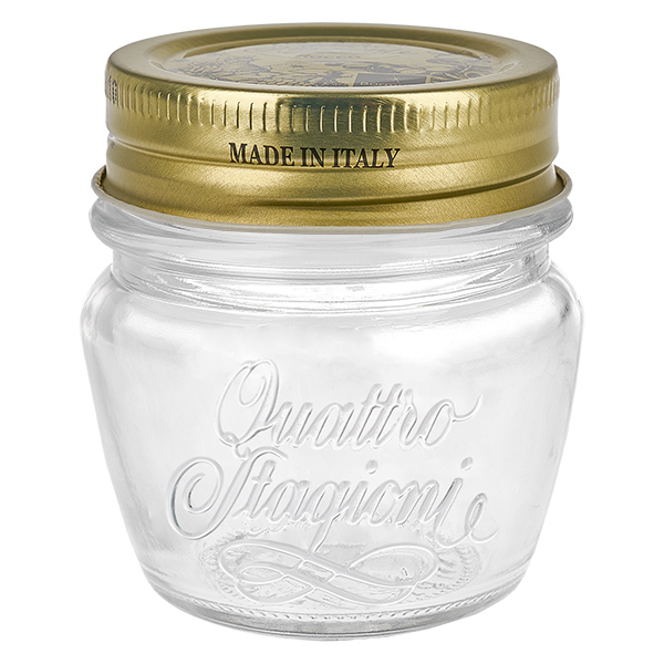 80ml "Quattro Stagioni" rund burk med lock 80ml "Quattro Stagioni" rund burk med lock