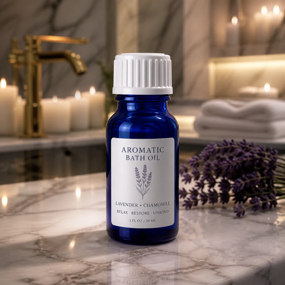 5ml Droppflaska 0.9mm vit standardförslutning BlueLine UT18/5 Liten droppflaska på 5 ml med 0,9 mm öppning, idealisk för kosmetika och aromaterapi