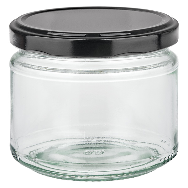 330ml rund burk med BasicSeal lock svart UNiTWIST