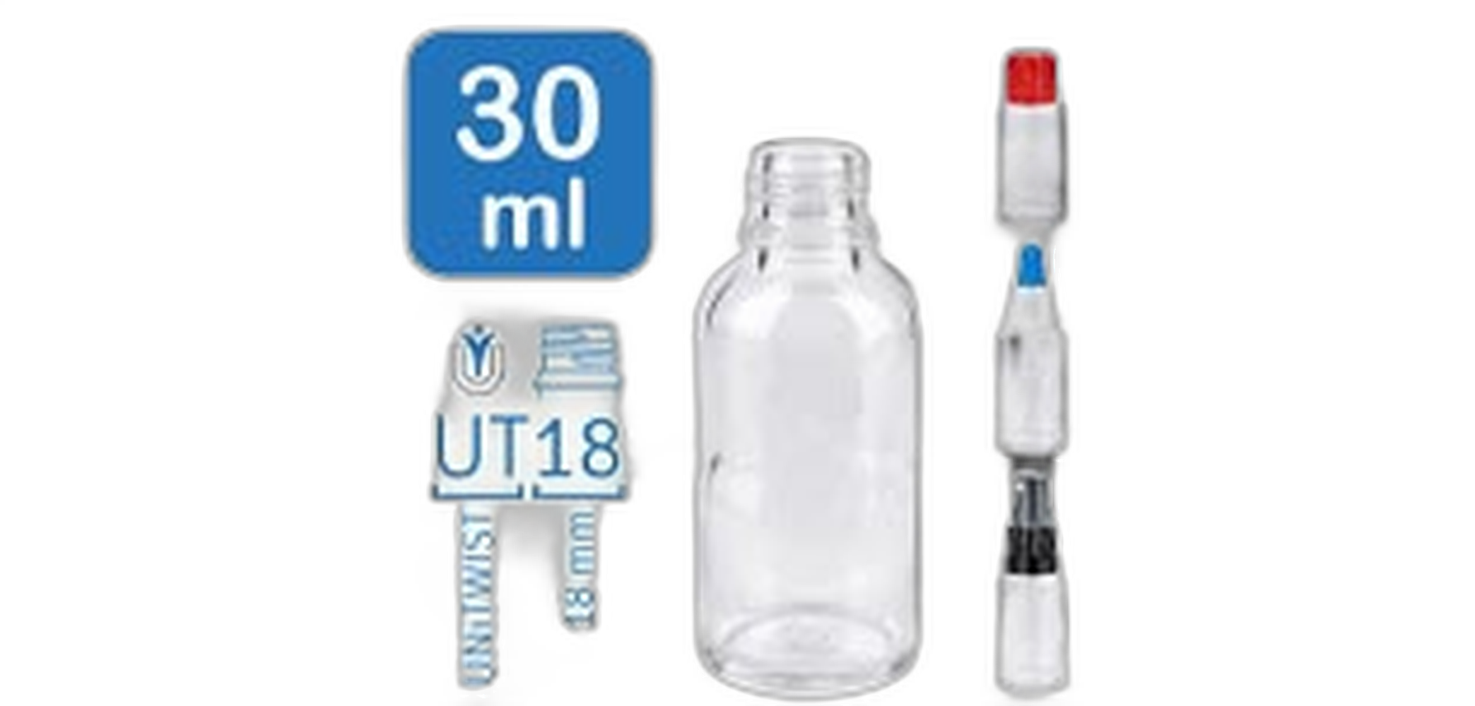 ClearLine apoteksflaskor 30 ml UT18