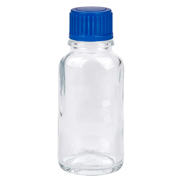 20ml flaska 11mm skruvkork blå standard ClearLine UT18/20