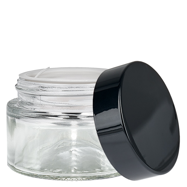 Glasburk 30ml klar med insatslock UNiTWIST Glasburk 30ml klar med insatslock UNiTWIST