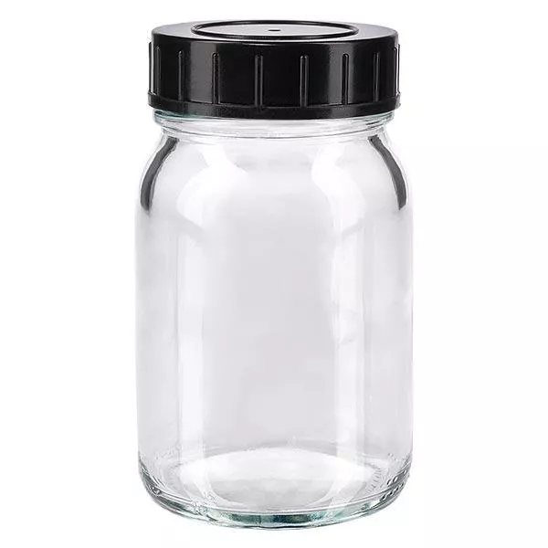 200 ml vidhalsad flaska av klarglas med skruvkork 200 ml vidhalsad flaska av klarglas med skruvkork