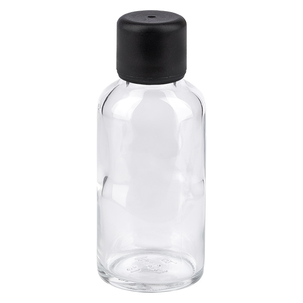 30ml flaska 6mm skruvkork svart standard ClearLine UT18/30 30ml flaska 6mm skruvkork svart standard ClearLine UT18/30