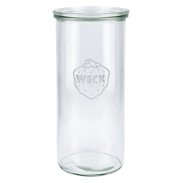 1500ml Krossade glasögon med glaslock WECK RR100