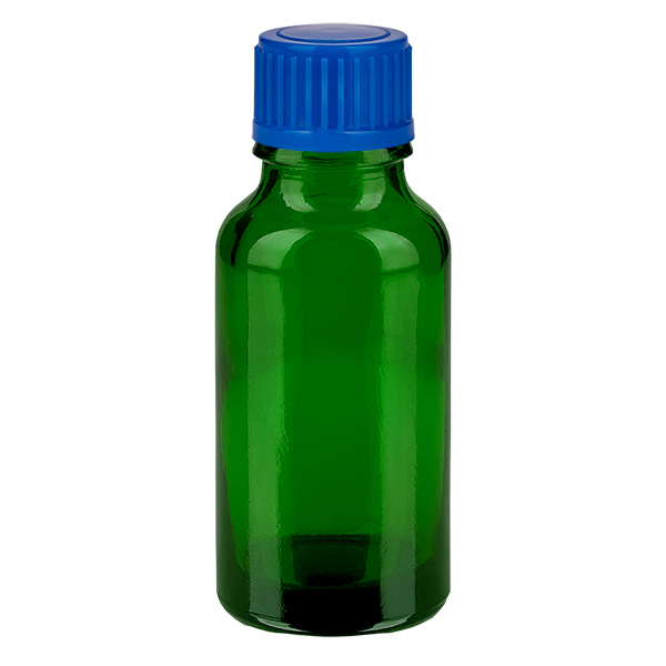 20ml flaska 11mm skruvkork blå standard GreenLine UT18/20