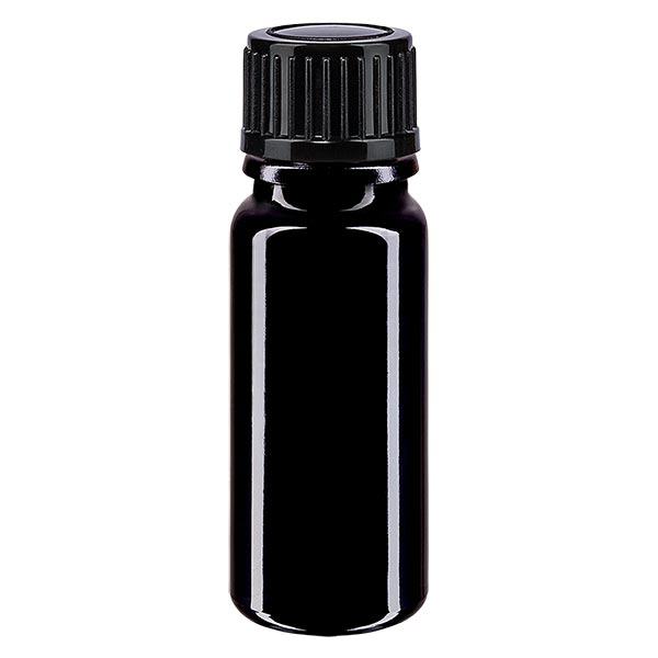Apoteksflaska violett 10ml dropplock 1mm svart standard Apoteksflaska violett 10ml dropplock 1mm svart standard