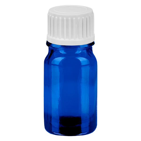 5ml Droppflaska 0.9mm vit standardförslutning BlueLine UT18/5