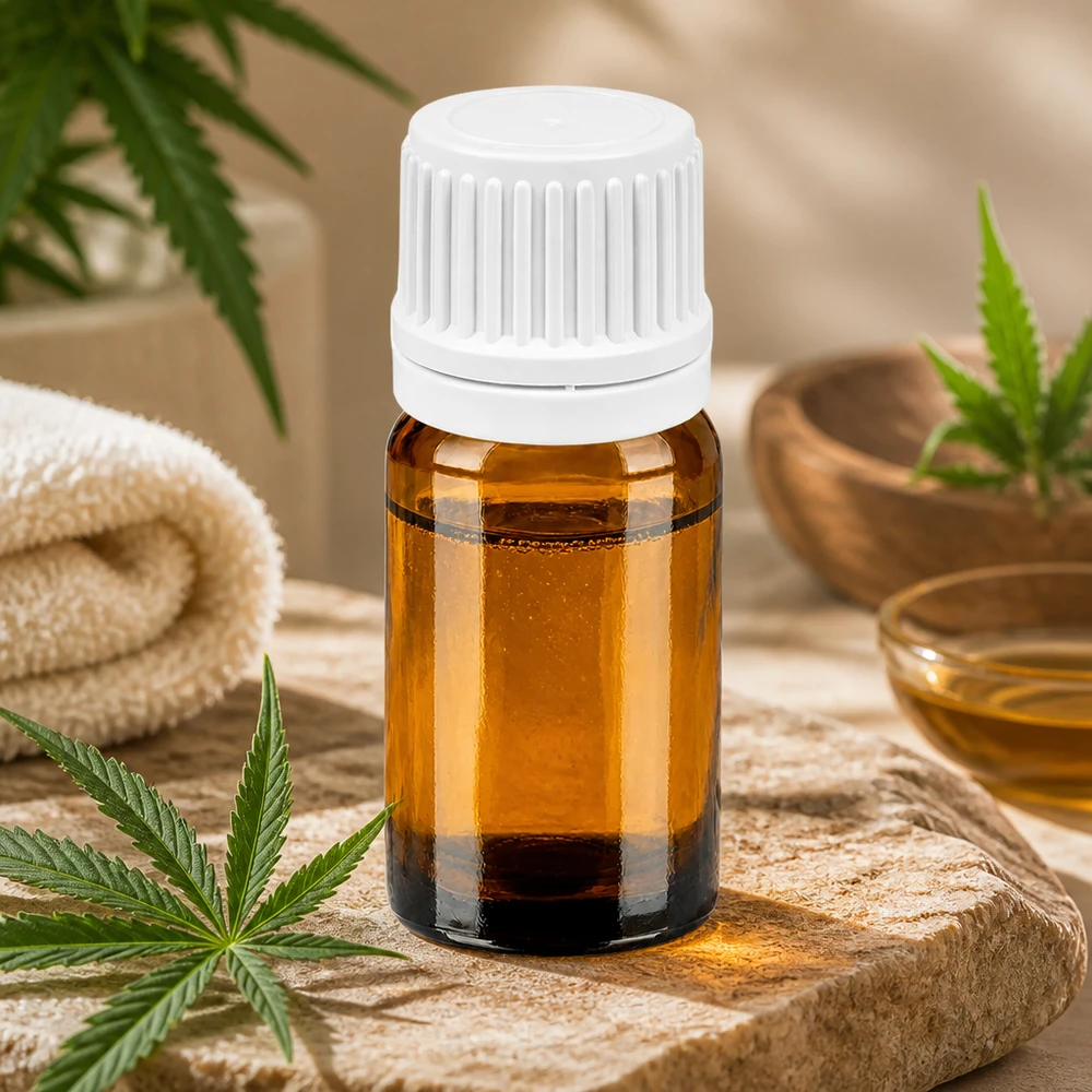 5ml Droppflaska 0.7mm vit med manipuleringssäkert lock BrownLine UT18/5 5 ml BrownLine droppflaska UT18/5 med vitt OV-lock för professionellt bruk