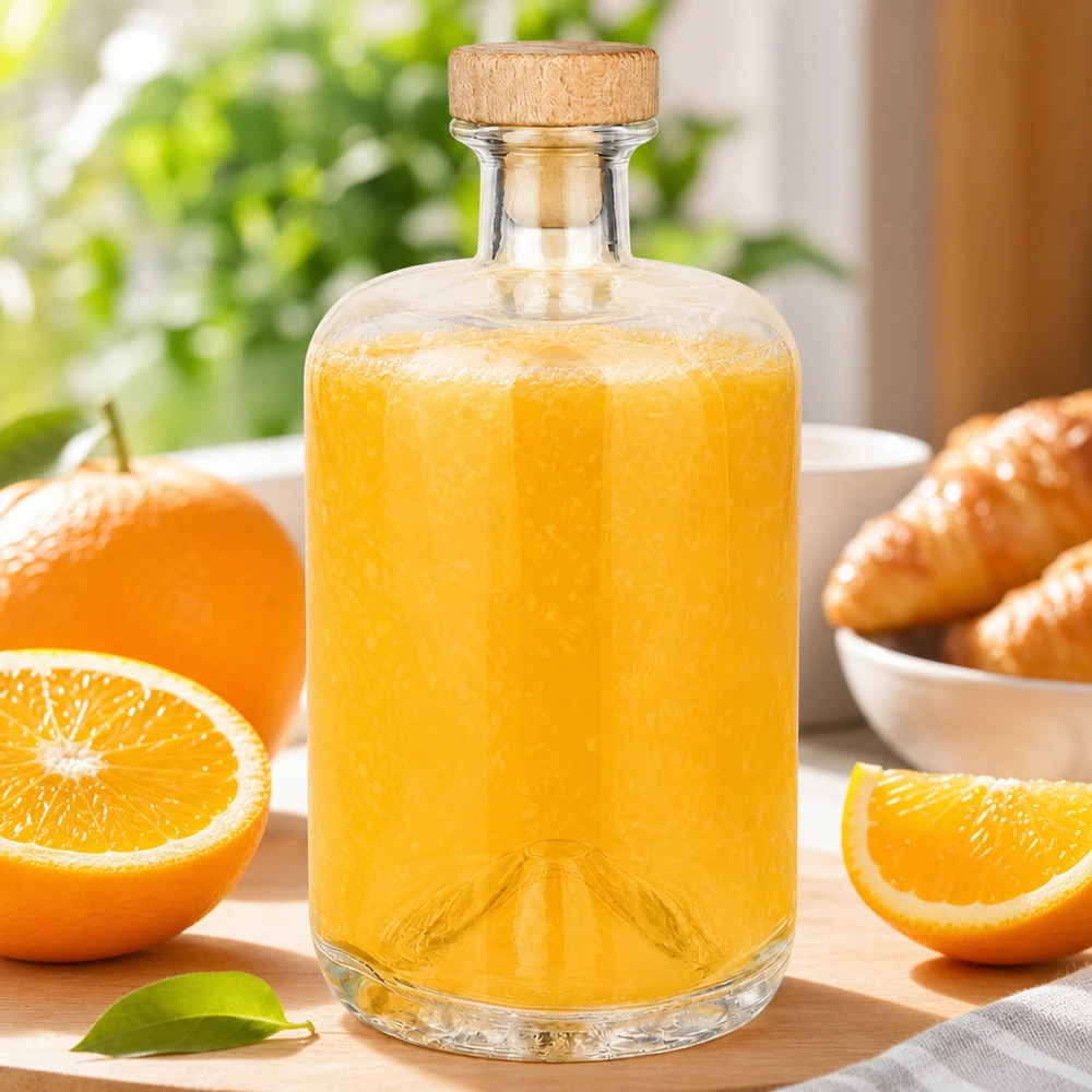 700 ml apoteksflaska Sofia med kork med trähandtag UNiTWIST®