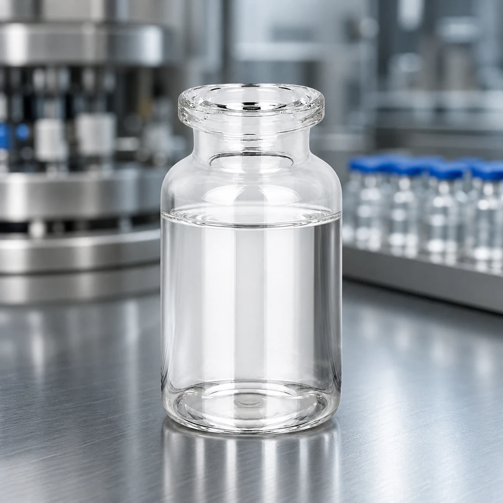 Injektionsflaska av klarglas 10ml 10ml Injektionsflasche Klarglas mit glatter Außenwand und verstärktem Boden für Druckbelastung