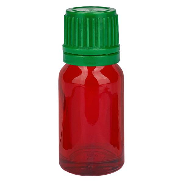 10ml flaska 11mm skruvkork grönt sabotagesäkert lock RedLine UT18/10