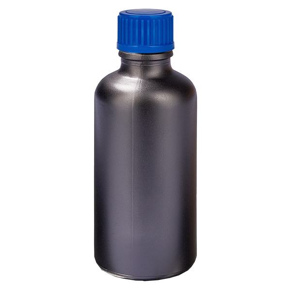 50ml flaska 11mm skruvkork blå standard BlackLine UT18/50 50ml flaska 11mm skruvkork blå standard BlackLine UT18/50