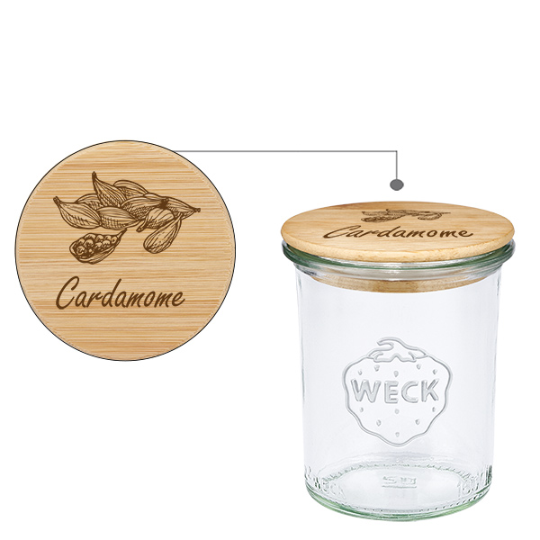 Trälock Cardamomo med WECK-glas 160 ml