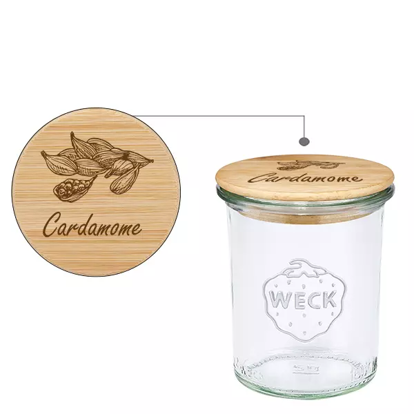 Trälock Cardamomo med WECK-glas 160 ml Trälock Cardamomo med WECK-glas 160 ml