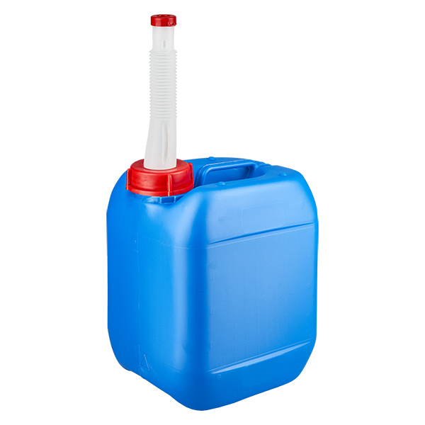 Dunk 5 liter blå med utloppsrör Flex Dunk 5 liter blå med utloppsrör Flex