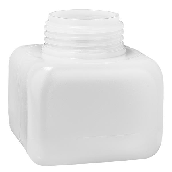 Kemikalieflaska 250 ml, vid hals, tillverkad av PE-HD, naturfärg, GL 50