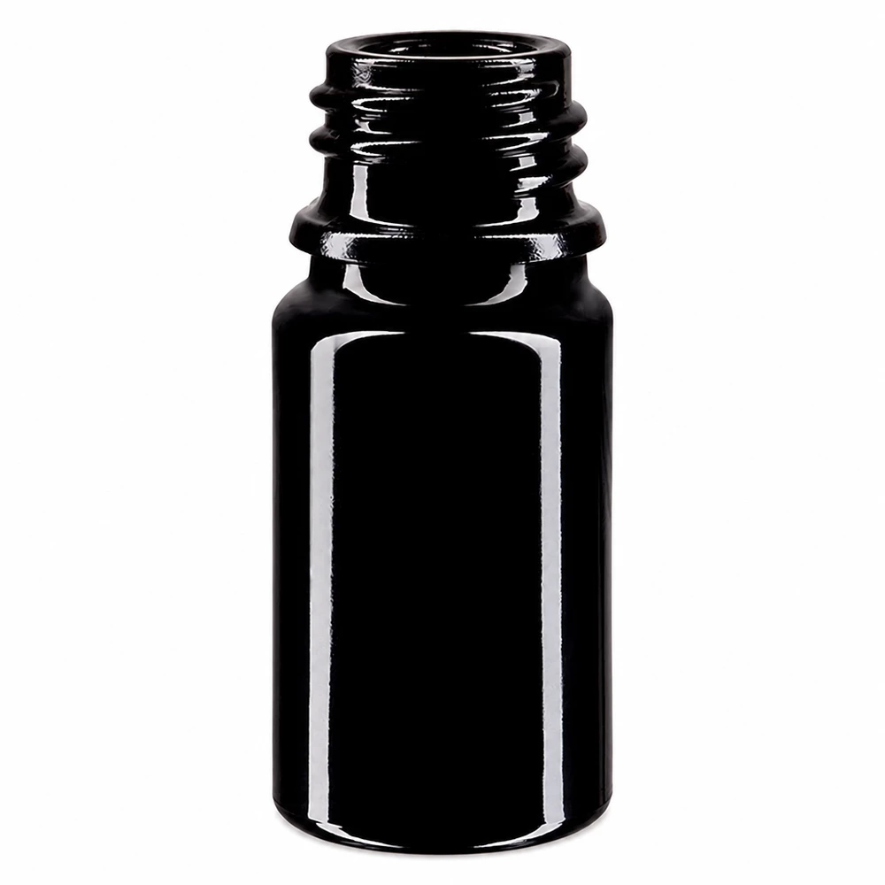 Violett glasflaska 5ml DIN 18 (Mironglas) 5 ml Orion droppflaska tillverkad av högkvalitativt violett Miron-glas för eteriska oljor och essenser