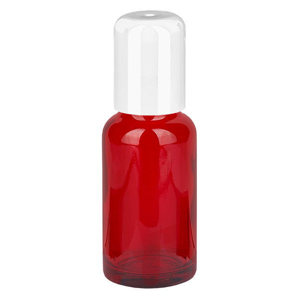 20 ml roll-on-flaska vit med standardförslutning RedLine UT18/20