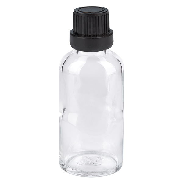 30ml flaska 11mm skruvkork svart sabotageskydd ClearLine UT18/30