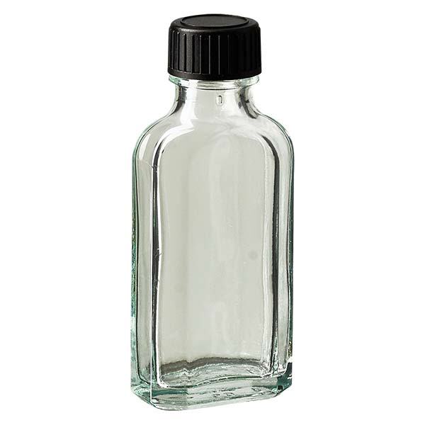 50 ml Meplat genomskinlig skruvkork med EPE-tätningsskiva 50 ml Meplat genomskinlig skruvkork med EPE-tätningsskiva
