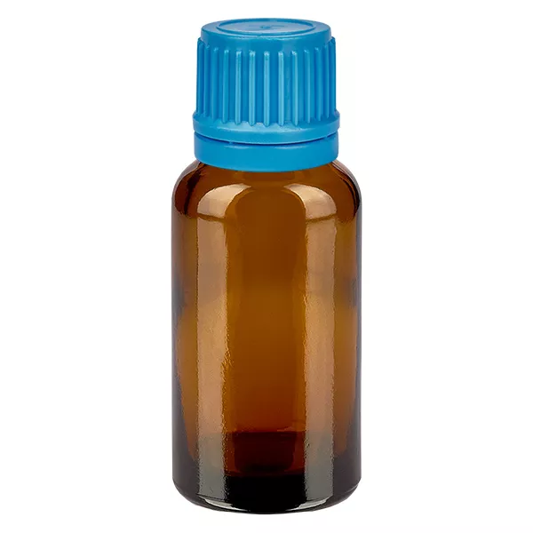20ml flaska 11mm skruvkork blå säkerhetsförslutning BrownLine UT18/20 20ml flaska 11mm skruvkork blå säkerhetsförslutning BrownLine UT18/20