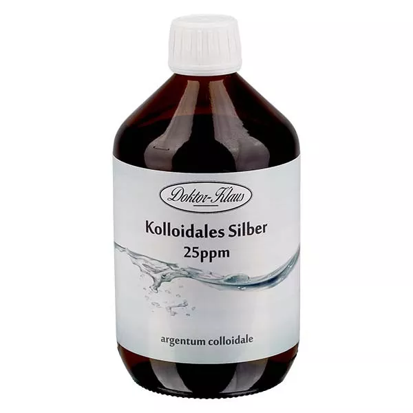 Kolloidalt silver 25ppm 500ml Doktor-Klaus Kolloidalt silver 25ppm 500ml Doktor-Klaus