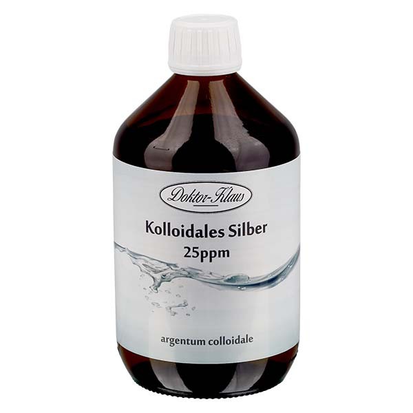 Kolloidalt silver 25ppm 500ml Doktor-Klaus Kolloidalt silver 25ppm 500ml Doktor-Klaus