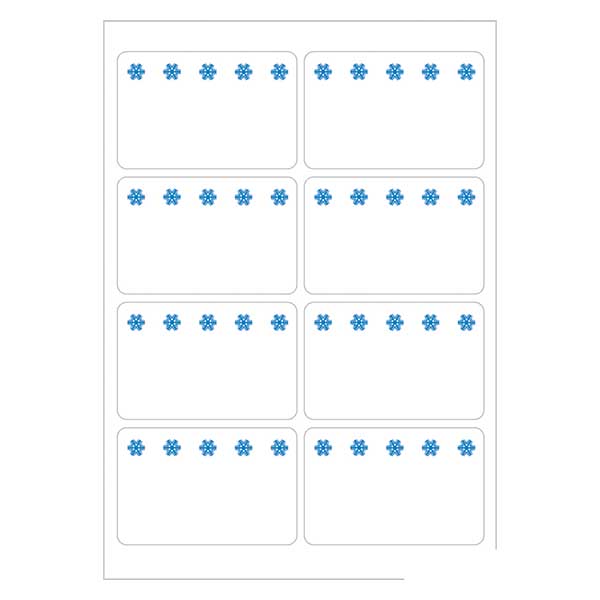 Frysetiketter vit (56 klistermärken) 26x40mm Frysetiketter vit (56 klistermärken) 26x40mm