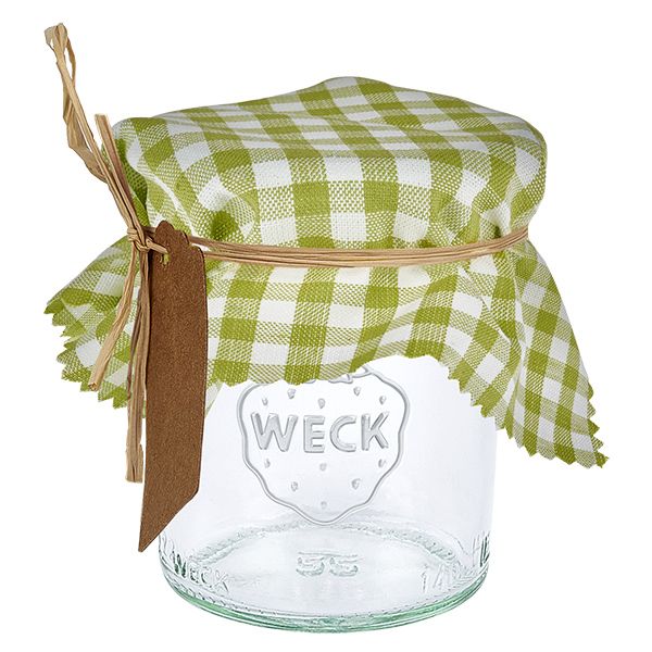 Smyckesduk i tyg grönrutig 12cm kvadrat