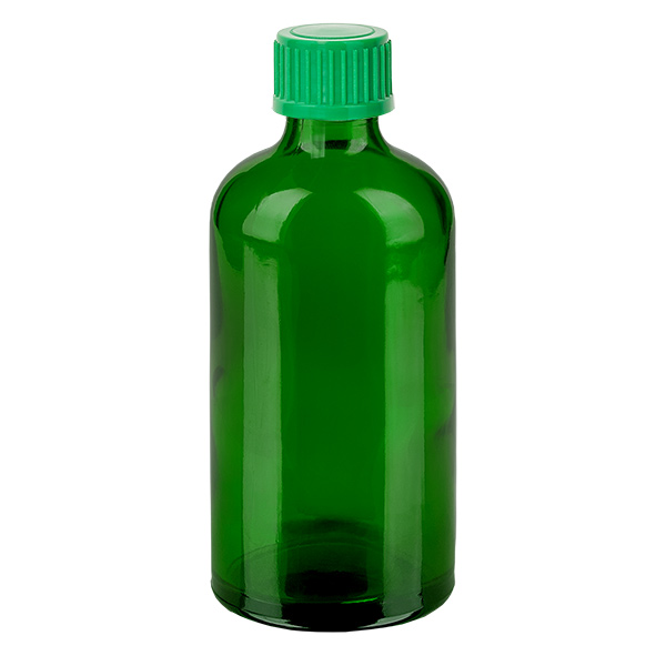 100 ml Droppflaska 0,8 mm grön med standardförslutning GreenLine UT18/100