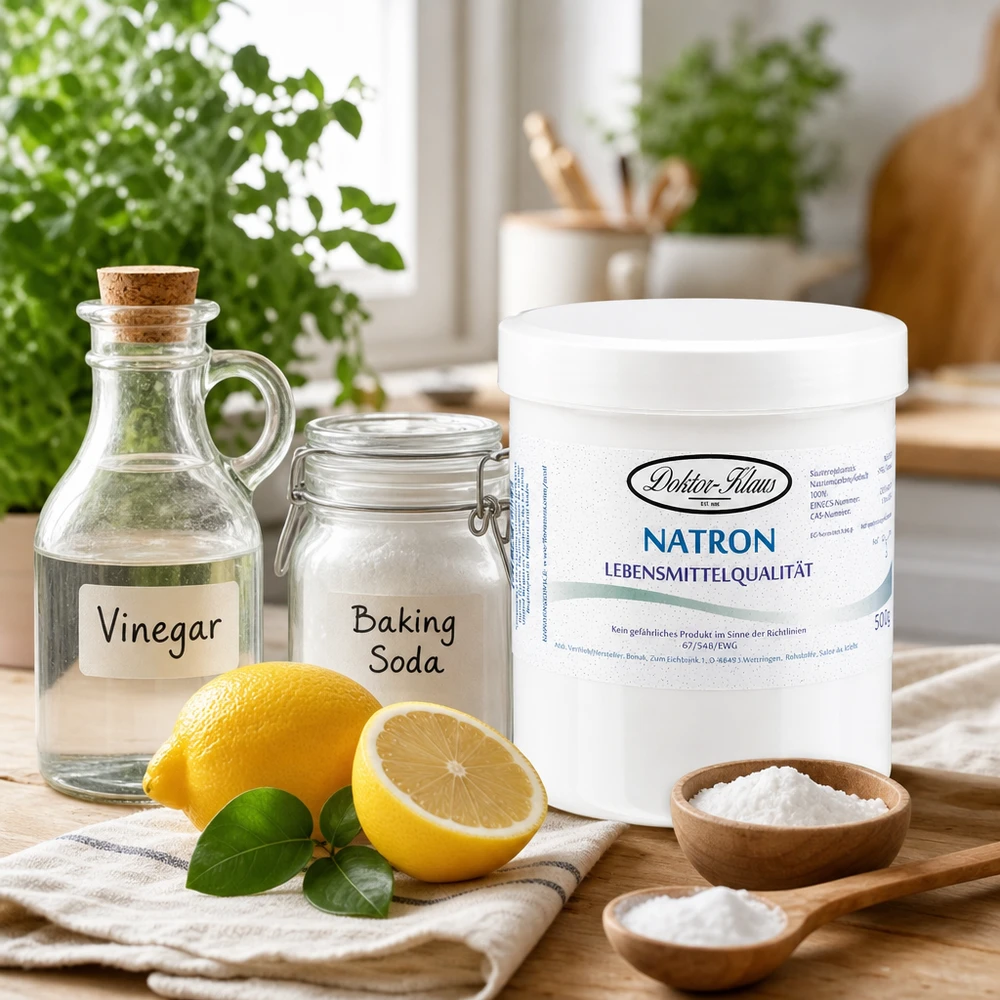 Bakpulver 500g Doktor Klaus Natron Doctor Klaus 500g med citronvinäger och bakpulver för naturlig hushållsrengöring